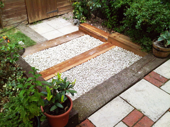 muddy boots landscaping Sleepers Beds and Borders
